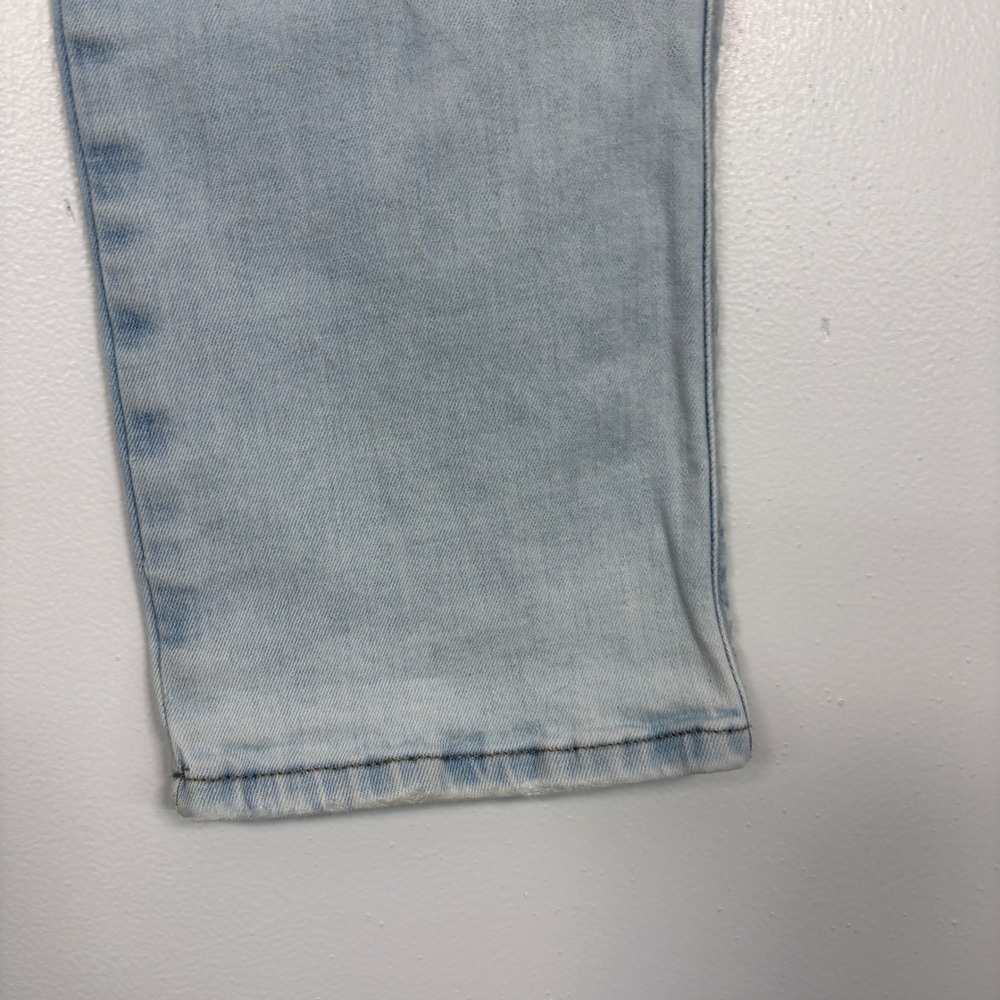 FRAME Women Jeans 29 Light Blue Le Sylvie Slender Straight High Rise Raw Edge - Picture 2 of 16